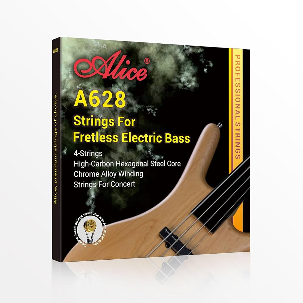 Amazon.com: Flatwound Bass Guitar Strings - Coated Hexagonal